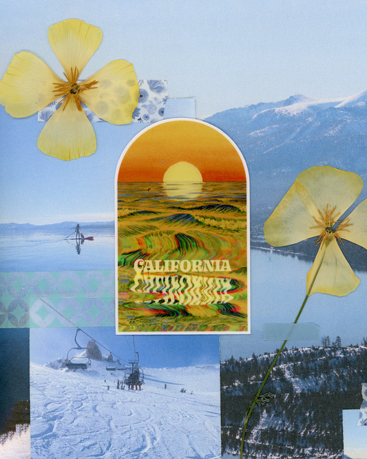 Vinyl Sticker - California Glitch