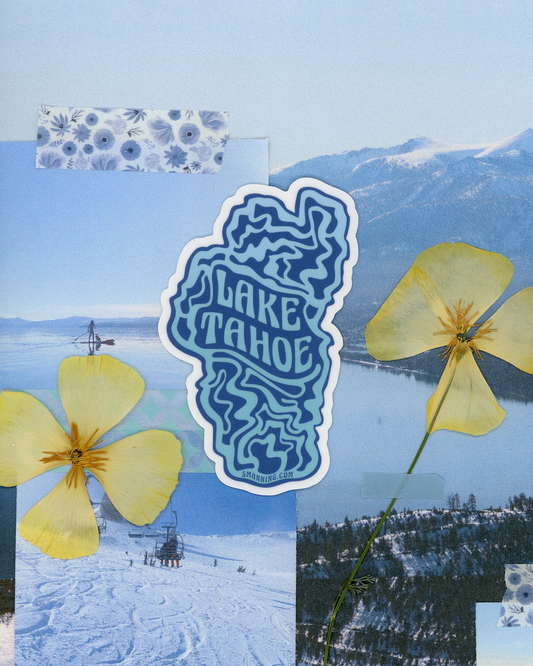 Vinyl Sticker - Lake Tahoe Swirl