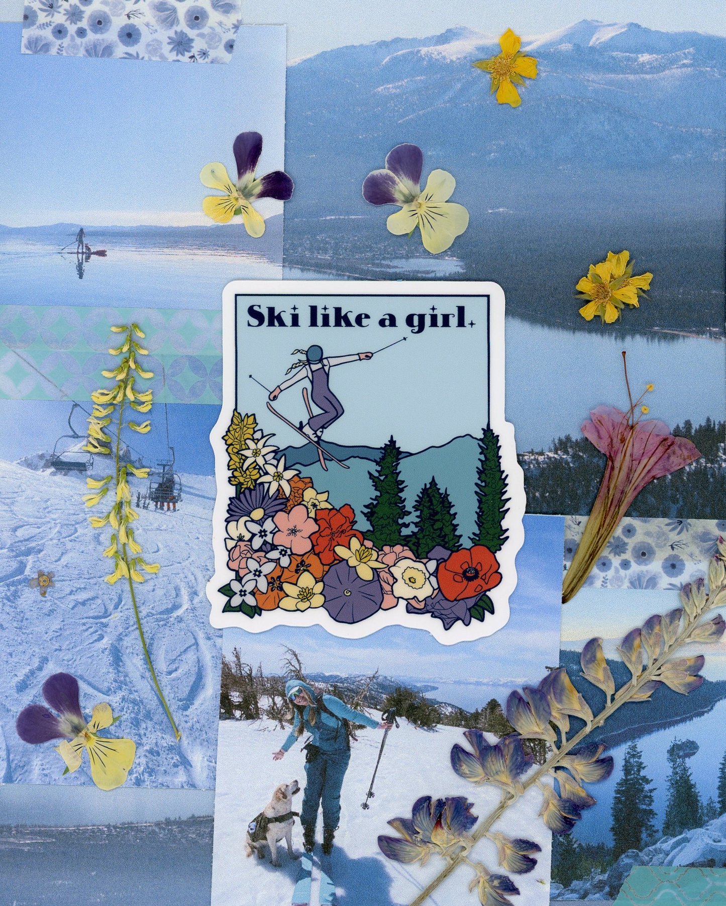 Vinyl Sticker - Ski Like A Girl